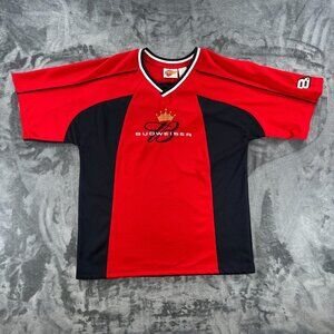 Dale Earnhardt Budweiser Winners Circle Jersey Men L Vintage NASCAR #8 Auto Race